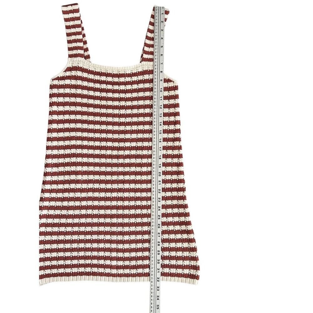 Faherty Seacoast Crochet Sleeveless Dress Sorrento Sand Women's Medium Boho-Chic - Picture 5 of 13